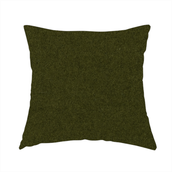 Moorland Plain Wool Green Colour Upholstery Fabric CTR-2607 - Handmade Cushions