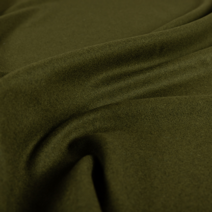 Moorland Plain Wool Green Colour Upholstery Fabric CTR-2607 - Made To Measure Curtains