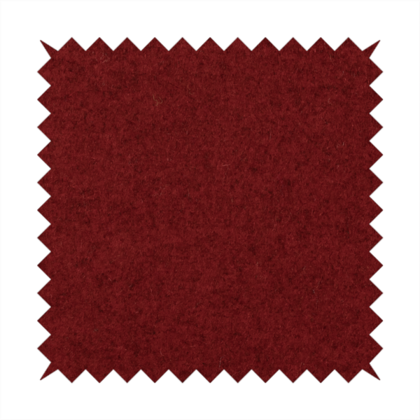 Moorland Plain Wool Red Colour Upholstery Fabric CTR-2608 - Roman Blinds