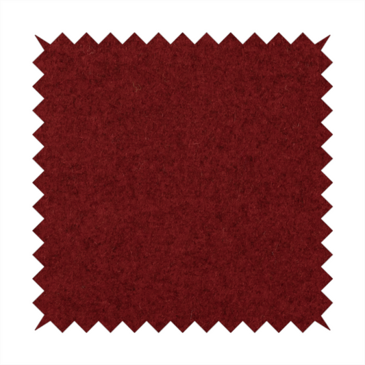 Moorland Plain Wool Red Colour Upholstery Fabric CTR-2608