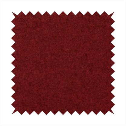 Moorland Plain Wool Red Colour Upholstery Fabric CTR-2608 - Made To Measure Curtains