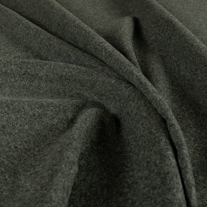Moorland Plain Wool Grey Colour Upholstery Fabric CTR-2610 - Roman Blinds