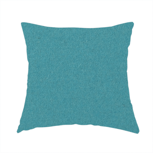 Moorland Plain Wool Blue Colour Upholstery Fabric CTR-2611 - Handmade Cushions