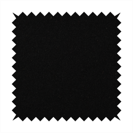 Moorland Plain Wool Black Colour Upholstery Fabric CTR-2613