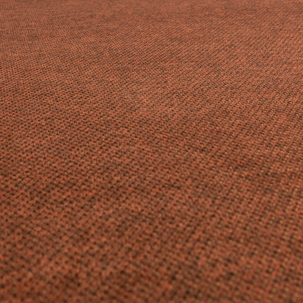 Sannderson Chenille Textured Terracotta Orange Upholstery Fabric CTR-2616 - Roman Blinds
