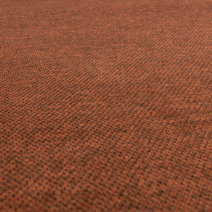 Sannderson Chenille Textured Terracotta Orange Upholstery Fabric CTR-2616 - Roman Blinds
