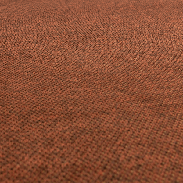 Sannderson Chenille Textured Terracotta Orange Upholstery Fabric CTR-2616