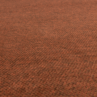 Sannderson Chenille Textured Terracotta Orange Upholstery Fabric CTR-2616