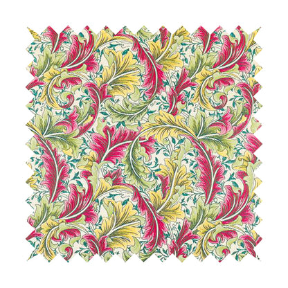 Colarto Collection Citrus Colours In Floral Pattern Chenille Furnishing Fabric CTR-268