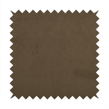 Alpha Plain Durable Velvet Brushed Cotton Effect Upholstery Fabric Brown Colour CTR-2695 - Handmade Cushions