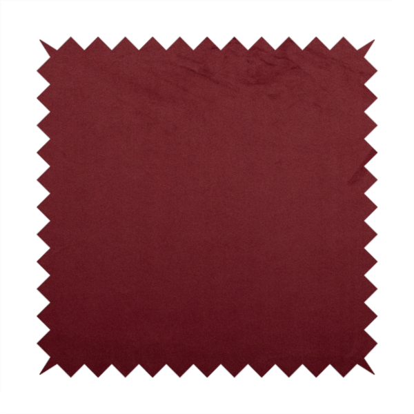 Alpha Plain Durable Velvet Brushed Cotton Effect Upholstery Fabric Burgundy Colour CTR-2696 - Made To Measure Curtains