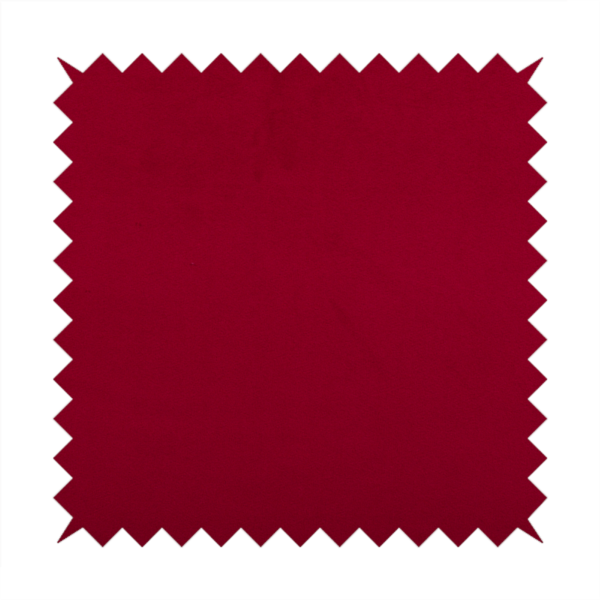 Alpha Plain Durable Velvet Brushed Cotton Effect Upholstery Fabric Red Colour CTR-2697 - Made To Measure Curtains