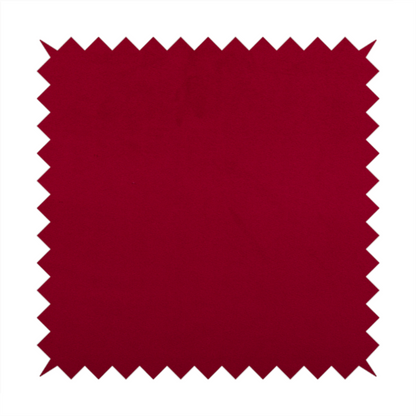 Alpha Plain Durable Velvet Brushed Cotton Effect Upholstery Fabric Red Colour CTR-2697
