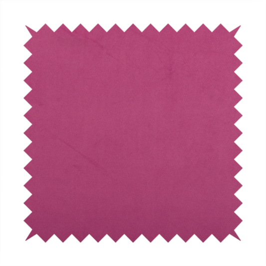 Alpha Plain Durable Velvet Brushed Cotton Effect Upholstery Fabric Pink Colour CTR-2698