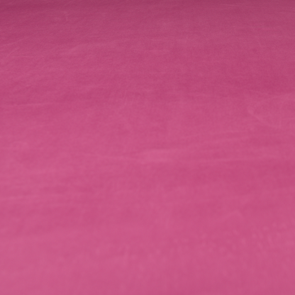 Alpha Plain Durable Velvet Brushed Cotton Effect Upholstery Fabric Pink Colour CTR-2698 - Handmade Cushions