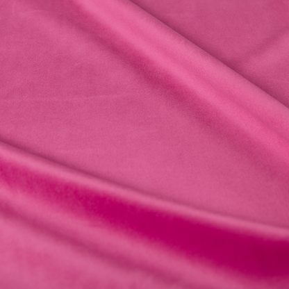 Alpha Plain Durable Velvet Brushed Cotton Effect Upholstery Fabric Pink Colour CTR-2698 - Roman Blinds