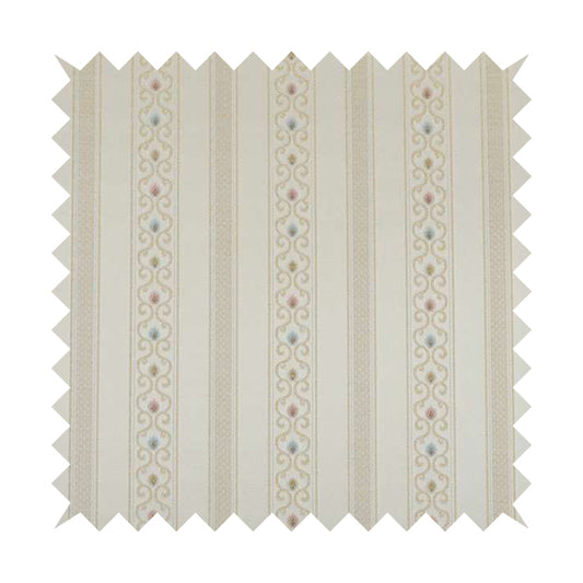 Saliha Regency Stripes Pattern Fabric Pearl Collection Fabrics CTR-27