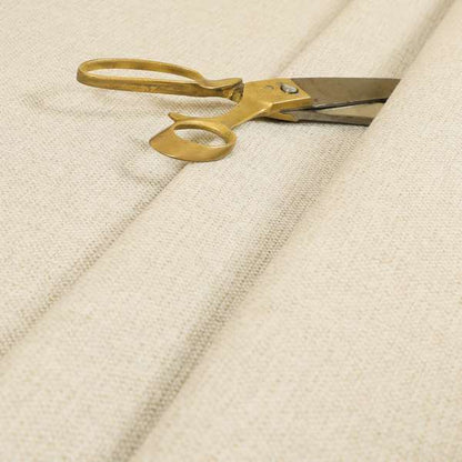 Coco Soft Weave Collection Flat Basket Weave Quality Fabric In Off White Colour Upholstery Fabric CTR-270 - Roman Blinds