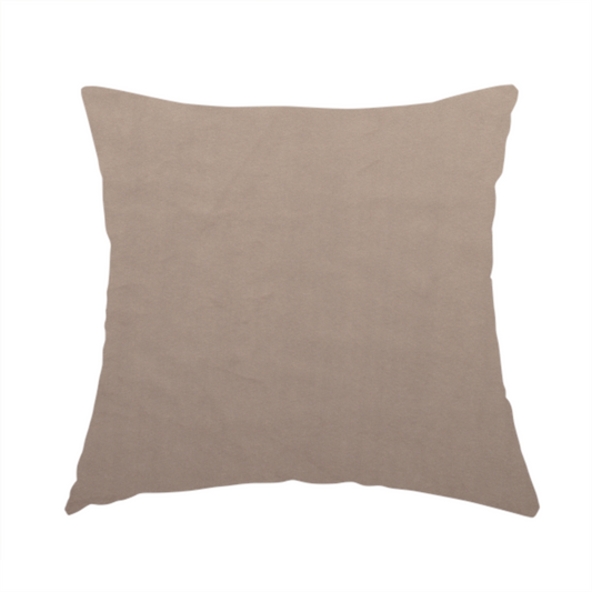 Alpha Plain Durable Velvet Brushed Cotton Effect Upholstery Fabric Pink Colour CTR-2700 - Handmade Cushions