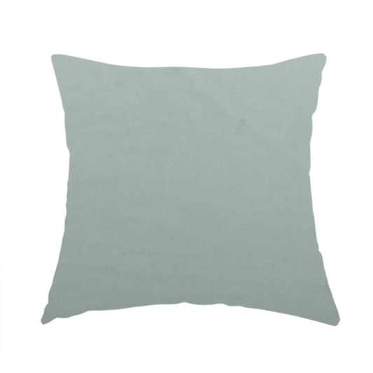 Alpha Plain Durable Velvet Brushed Cotton Effect Upholstery Fabric Blue Colour CTR-2702 - Handmade Cushions
