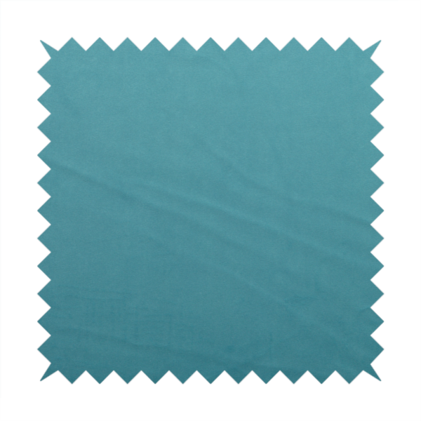 Alpha Plain Durable Velvet Brushed Cotton Effect Upholstery Fabric Blue Colour CTR-2703 - Roman Blinds