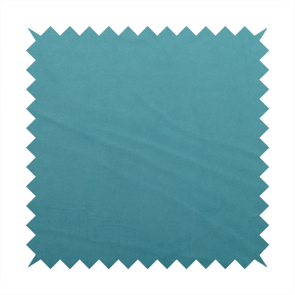 Alpha Plain Durable Velvet Brushed Cotton Effect Upholstery Fabric Blue Colour CTR-2703 - Handmade Cushions