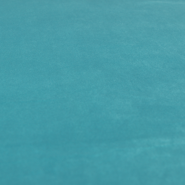 Alpha Plain Durable Velvet Brushed Cotton Effect Upholstery Fabric Blue Colour CTR-2703 - Handmade Cushions