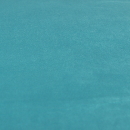 Alpha Plain Durable Velvet Brushed Cotton Effect Upholstery Fabric Blue Colour CTR-2703 - Handmade Cushions