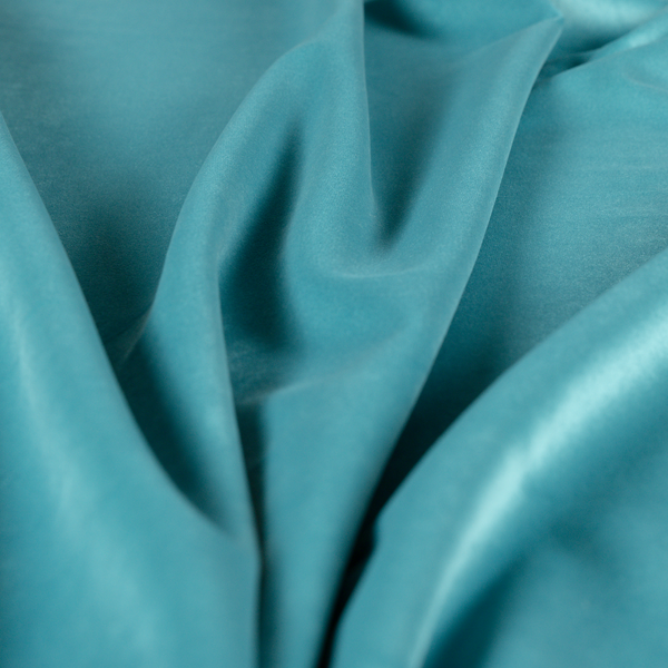 Alpha Plain Durable Velvet Brushed Cotton Effect Upholstery Fabric Blue Colour CTR-2703 - Roman Blinds