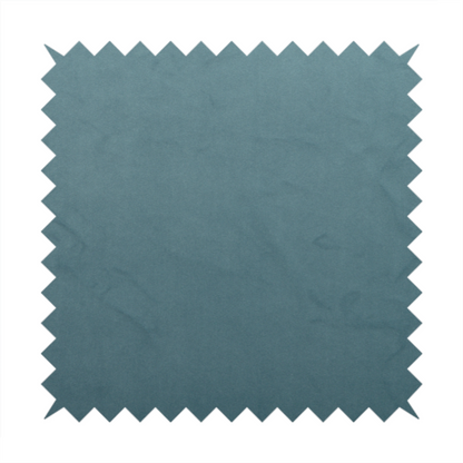Alpha Plain Durable Velvet Brushed Cotton Effect Upholstery Fabric Blue Colour CTR-2704 - Handmade Cushions