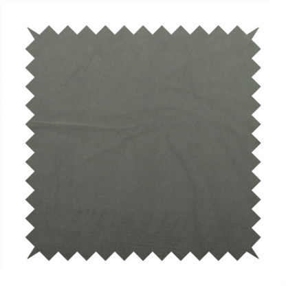 Alpha Plain Durable Velvet Brushed Cotton Effect Upholstery Fabric Grey Colour CTR-2705 - Roman Blinds