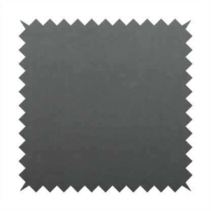 Alpha Plain Durable Velvet Brushed Cotton Effect Upholstery Fabric Grey Colour CTR-2706