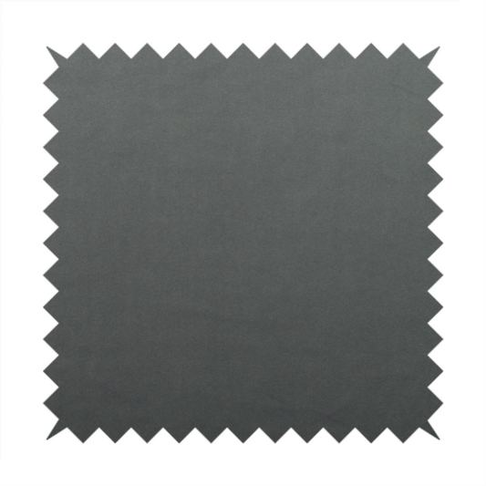 Alpha Plain Durable Velvet Brushed Cotton Effect Upholstery Fabric Grey Colour CTR-2706