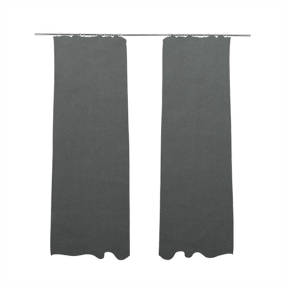 Alpha Plain Durable Velvet Brushed Cotton Effect Upholstery Fabric Grey Colour CTR-2706 - Made To Measure Curtains