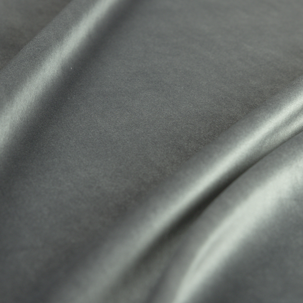 Alpha Plain Durable Velvet Brushed Cotton Effect Upholstery Fabric Grey Colour CTR-2706 - Handmade Cushions