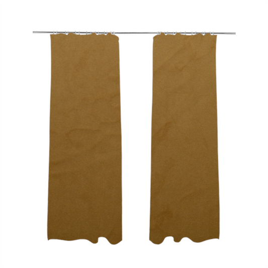 Alpha Plain Durable Velvet Brushed Cotton Effect Upholstery Fabric Brown Colour CTR-2709 - Made To Measure Curtains