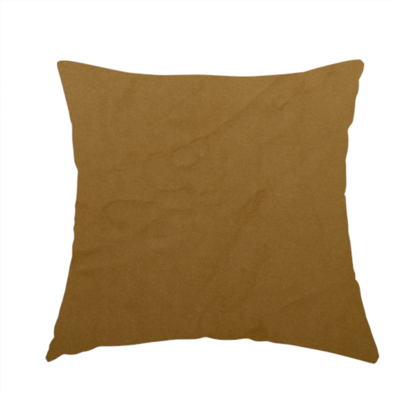 Alpha Plain Durable Velvet Brushed Cotton Effect Upholstery Fabric Brown Colour CTR-2709 - Handmade Cushions