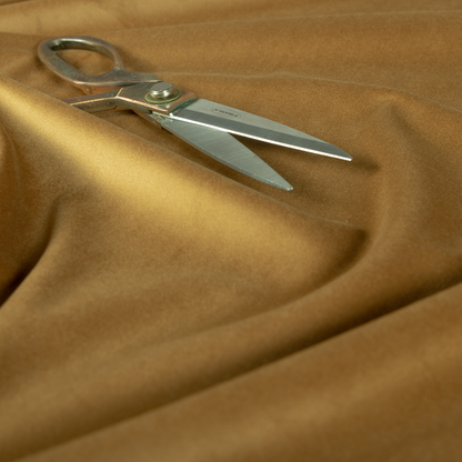 Alpha Plain Durable Velvet Brushed Cotton Effect Upholstery Fabric Brown Colour CTR-2709 - Roman Blinds