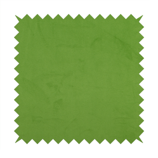 Alpha Plain Durable Velvet Brushed Cotton Effect Upholstery Fabric Green Colour CTR-2711