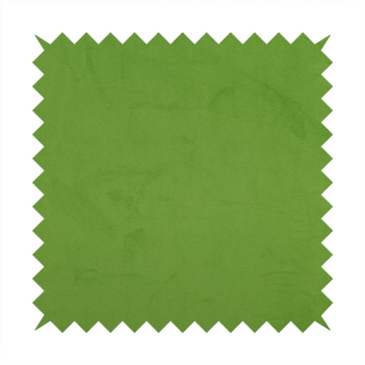 Alpha Plain Durable Velvet Brushed Cotton Effect Upholstery Fabric Green Colour CTR-2711