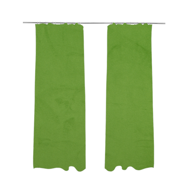 Alpha Plain Durable Velvet Brushed Cotton Effect Upholstery Fabric Green Colour CTR-2711 - Made To Measure Curtains