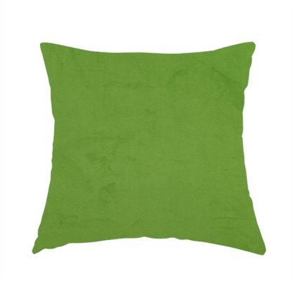 Alpha Plain Durable Velvet Brushed Cotton Effect Upholstery Fabric Green Colour CTR-2711 - Handmade Cushions