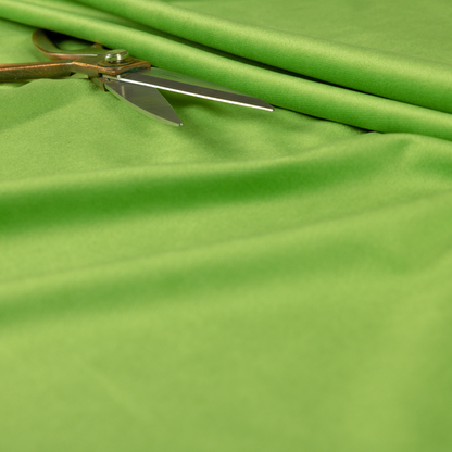 Alpha Plain Durable Velvet Brushed Cotton Effect Upholstery Fabric Green Colour CTR-2711 - Roman Blinds