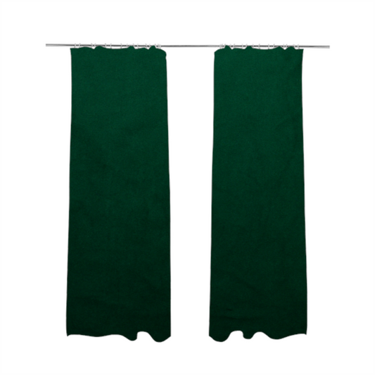 Alpha Plain Durable Velvet Brushed Cotton Effect Upholstery Fabric Green Colour CTR-2712 - Made To Measure Curtains