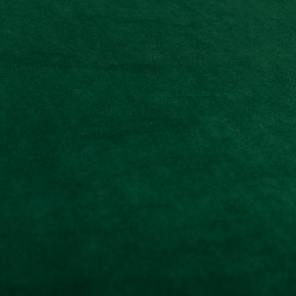 Alpha Plain Durable Velvet Brushed Cotton Effect Upholstery Fabric Green Colour CTR-2712