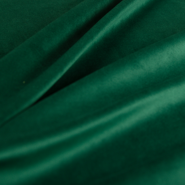 Alpha Plain Durable Velvet Brushed Cotton Effect Upholstery Fabric Green Colour CTR-2712 - Roman Blinds