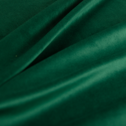 Alpha Plain Durable Velvet Brushed Cotton Effect Upholstery Fabric Green Colour CTR-2712 - Handmade Cushions