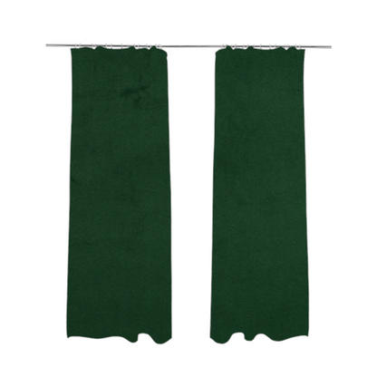 Alpha Plain Durable Velvet Brushed Cotton Effect Upholstery Fabric Green Colour CTR-2713 - Made To Measure Curtains