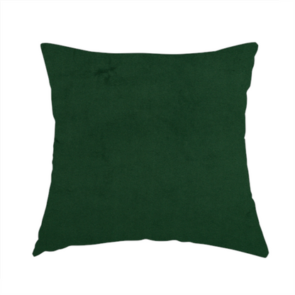 Alpha Plain Durable Velvet Brushed Cotton Effect Upholstery Fabric Green Colour CTR-2713 - Handmade Cushions