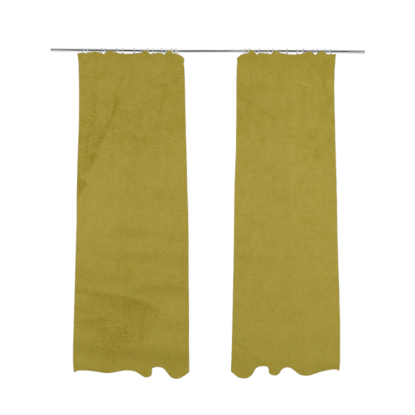 Alpha Plain Durable Velvet Brushed Cotton Effect Upholstery Fabric Green Colour CTR-2714 - Made To Measure Curtains